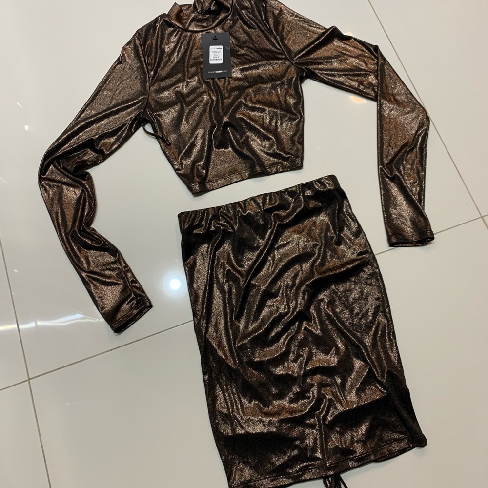NWT FN Find Me A Honey Ruched Set - Picture 3 of 4